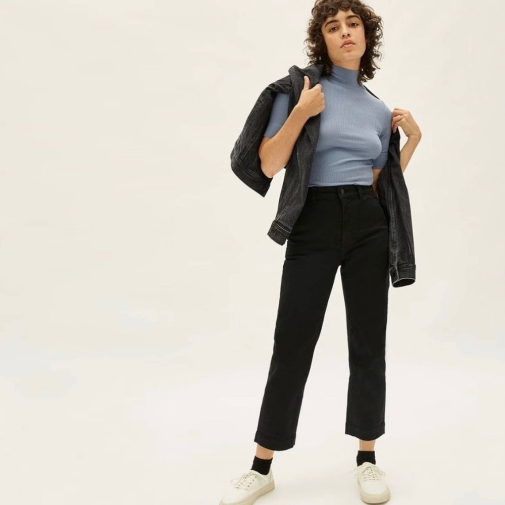 Everlane Black Straight Leg Jeans